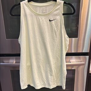 Nike Yellow‎ Sleeveless Tank Top with Athletic Fit